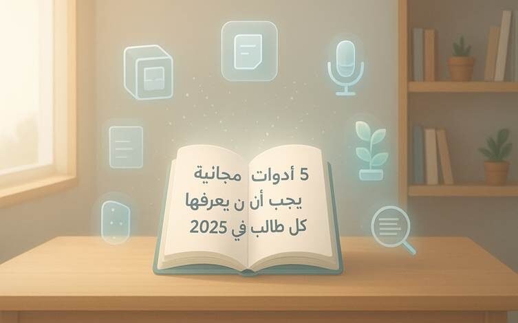 أدوات مجانية يجب أن يعرفها كل طالب في 2025